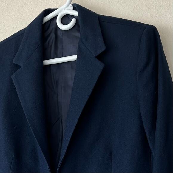 New Vintage Arenzano Wool single breasted 70s 80s navy old money blazer preppy M - Picture 4 of 12